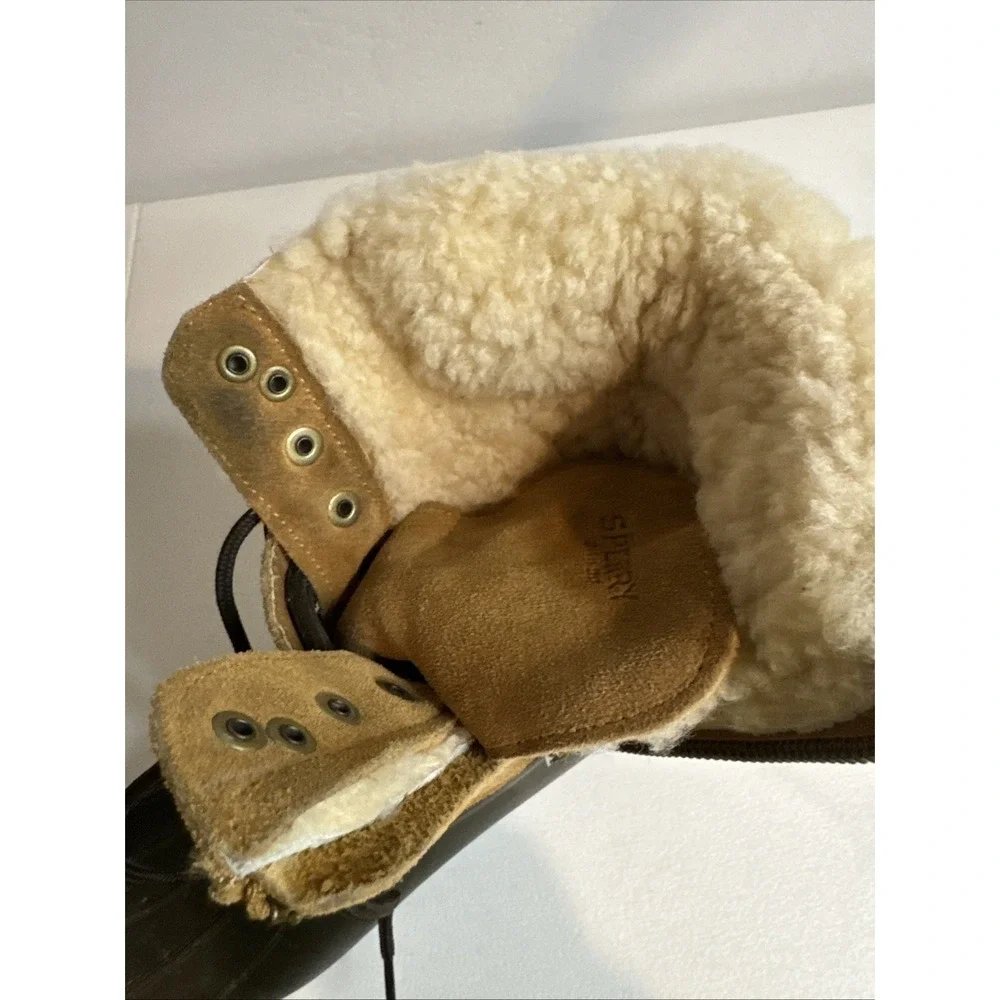 Duck Boots Women's Size 8 J. Crew Sperry Caramel Shearwater With Buckle & Zipper